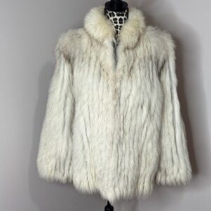 Natural Blue Fox Mink Ladies Jacket- Size L